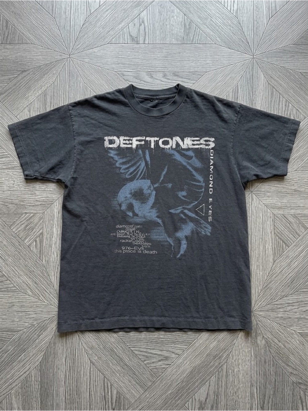 Black Graphic Band T-Shirt - Diamond Eyes